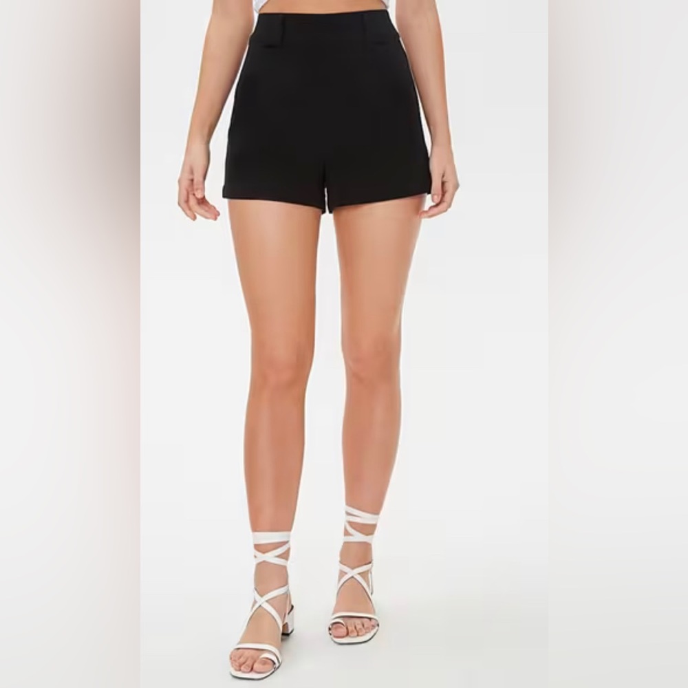 High waisted business casual shorts